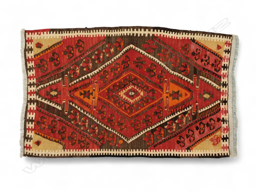 Kurdish flatweave wool rug, Image 1++